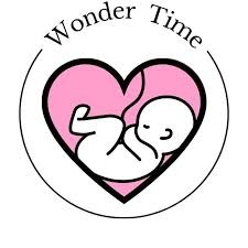 Wonder Time Ultrasound Studio logo — pink heart with baby